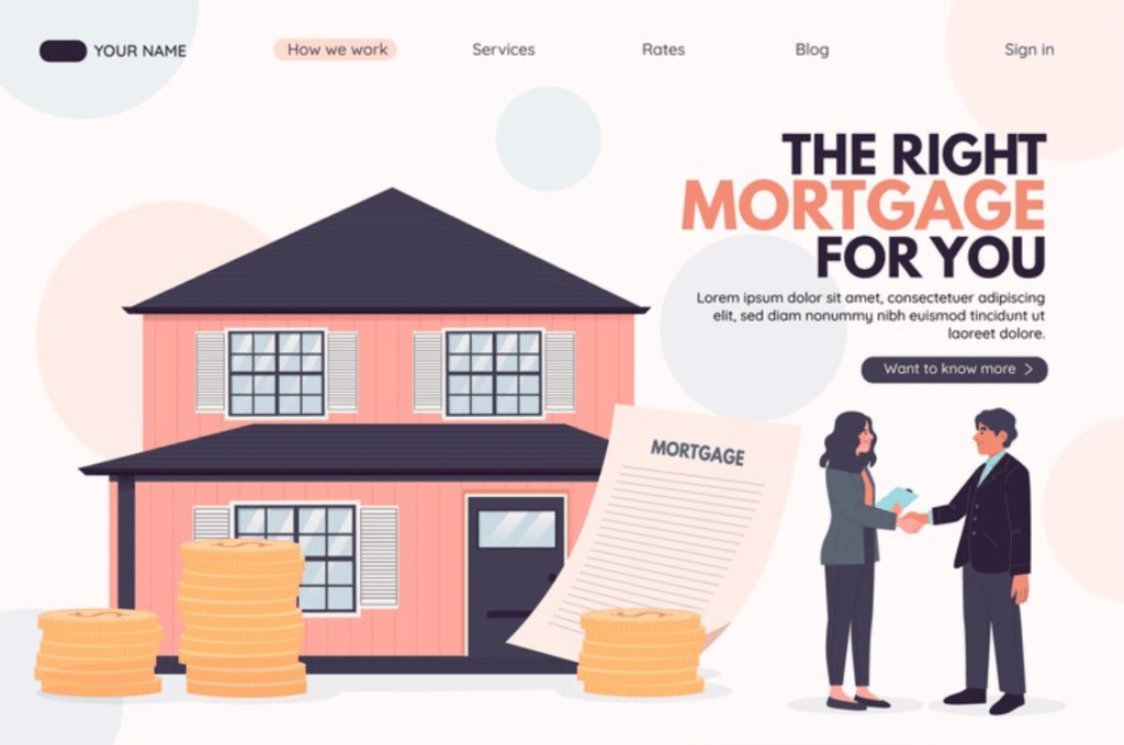 mortgage website template 5